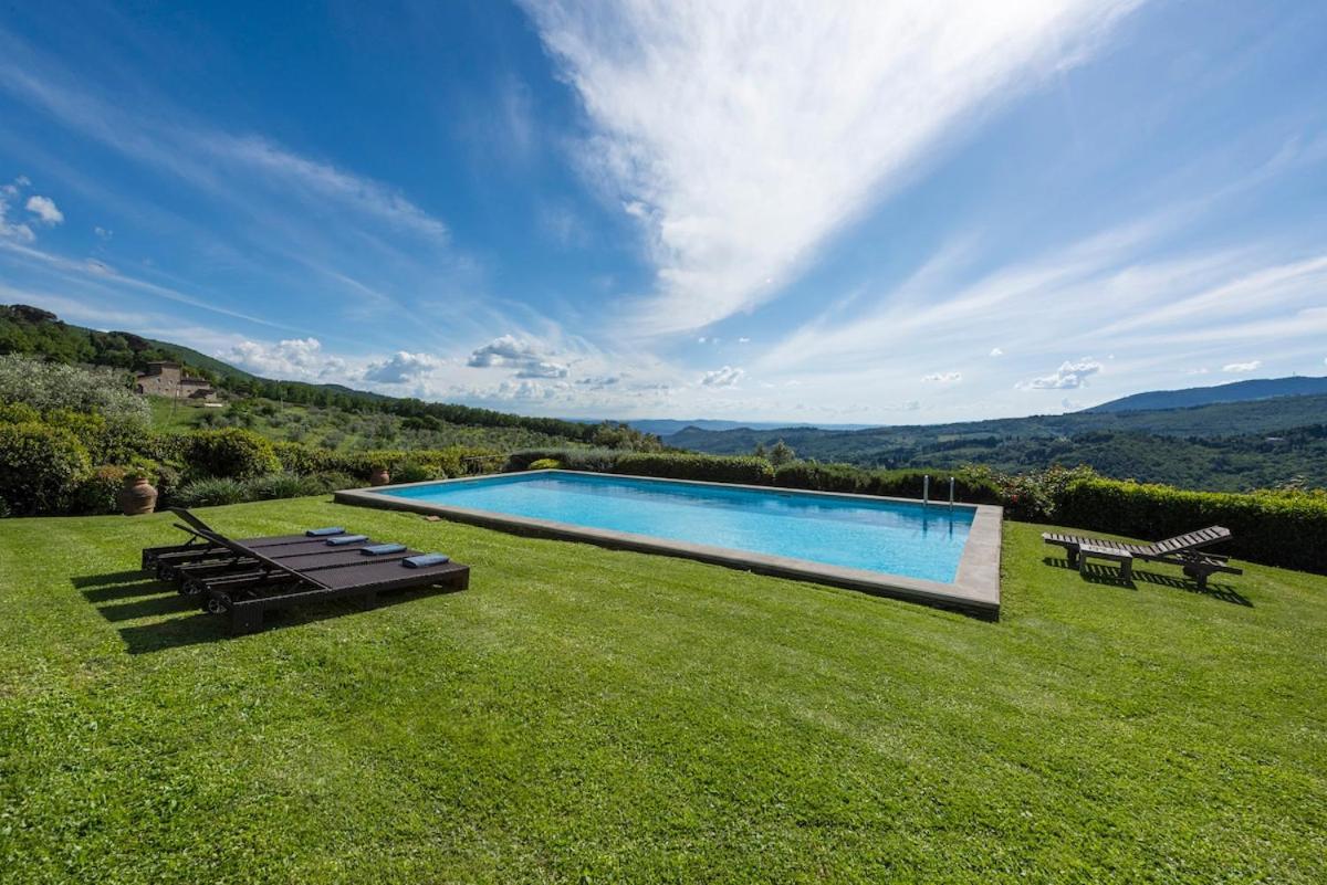 Villa Riflessi Di Fiesole - Piscina - Vista Firenze Bagian luar foto