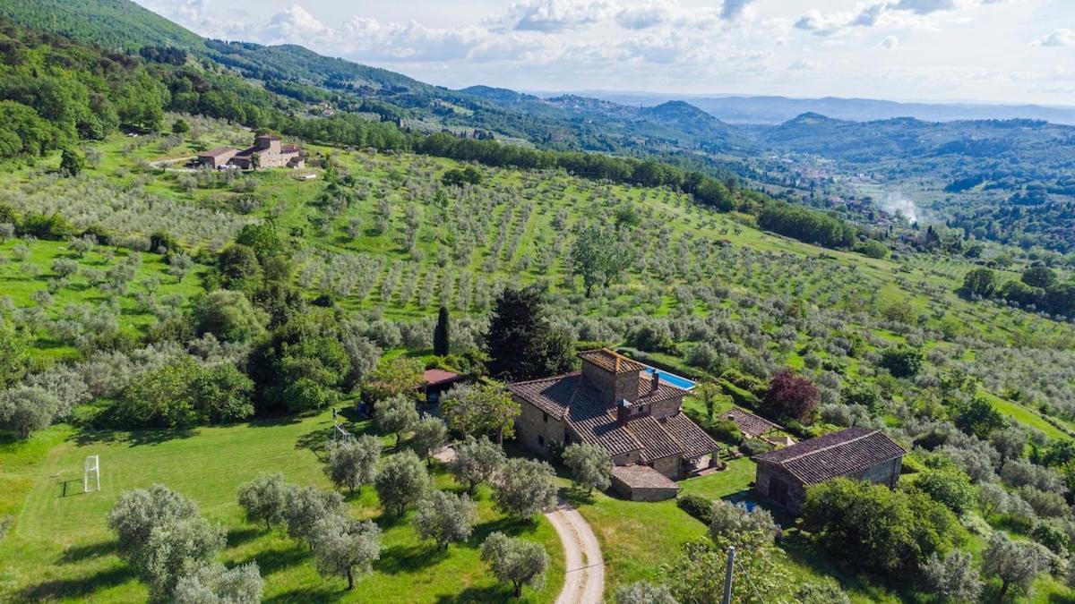 Villa Riflessi Di Fiesole - Piscina - Vista Firenze Bagian luar foto